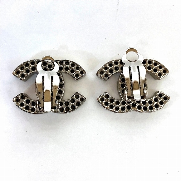 Chanel Chanel Coco Mark Metal Earrings Metal Earrings in Good Condition - Picture 3 of 9